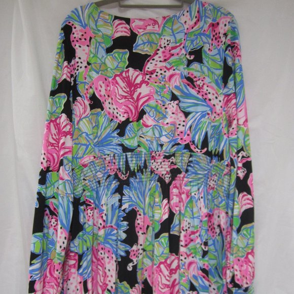 Lilly Pulitzer XL Mistral Maxi Dress Jaguar Jungle - Picture 6 of 7